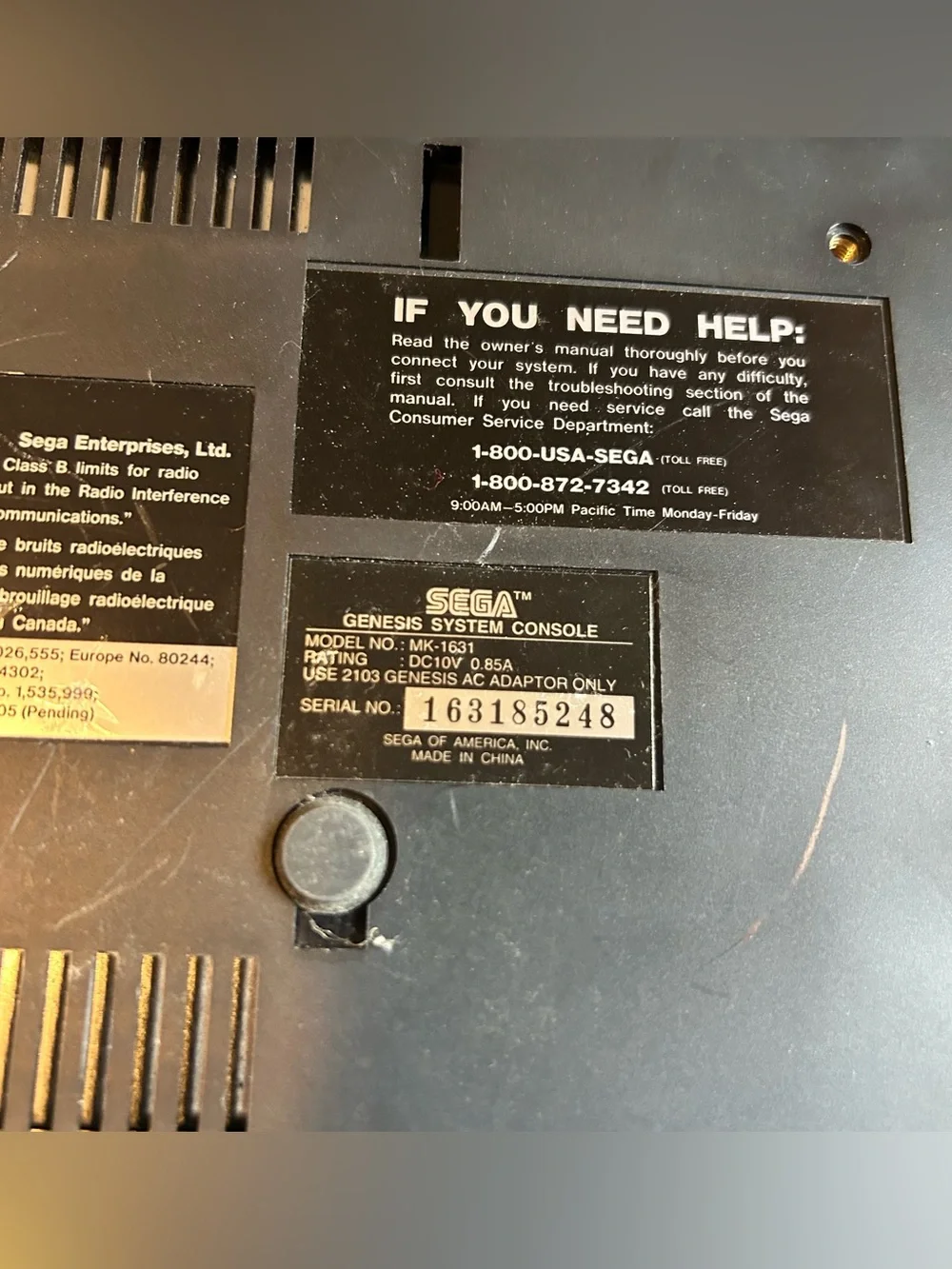 Sega Genesis Model 2 console